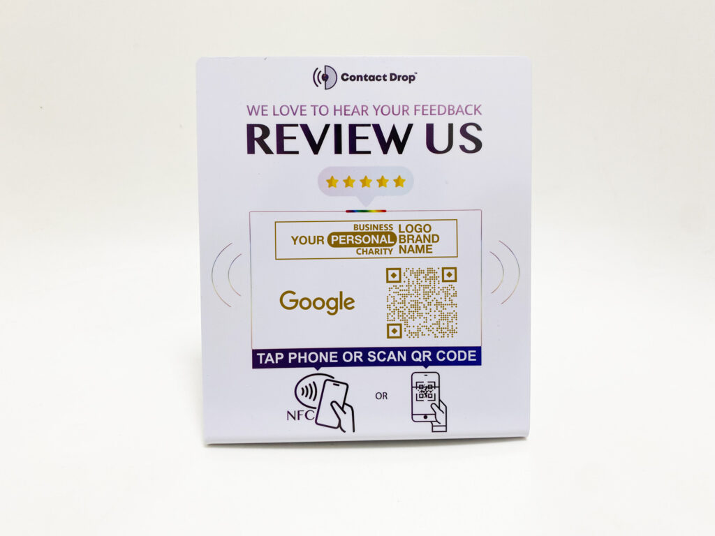 NFC + QR Code Review Stand Mini